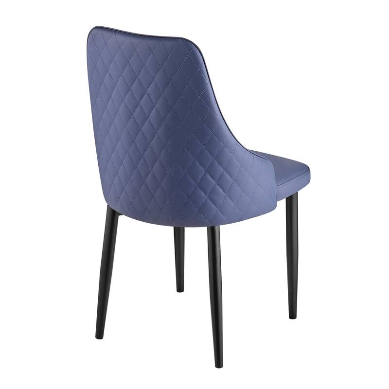 Faux Leather Upholstered Dining Chairs Set of 2 - 35.63"H x 17.72"W x 17.32"D