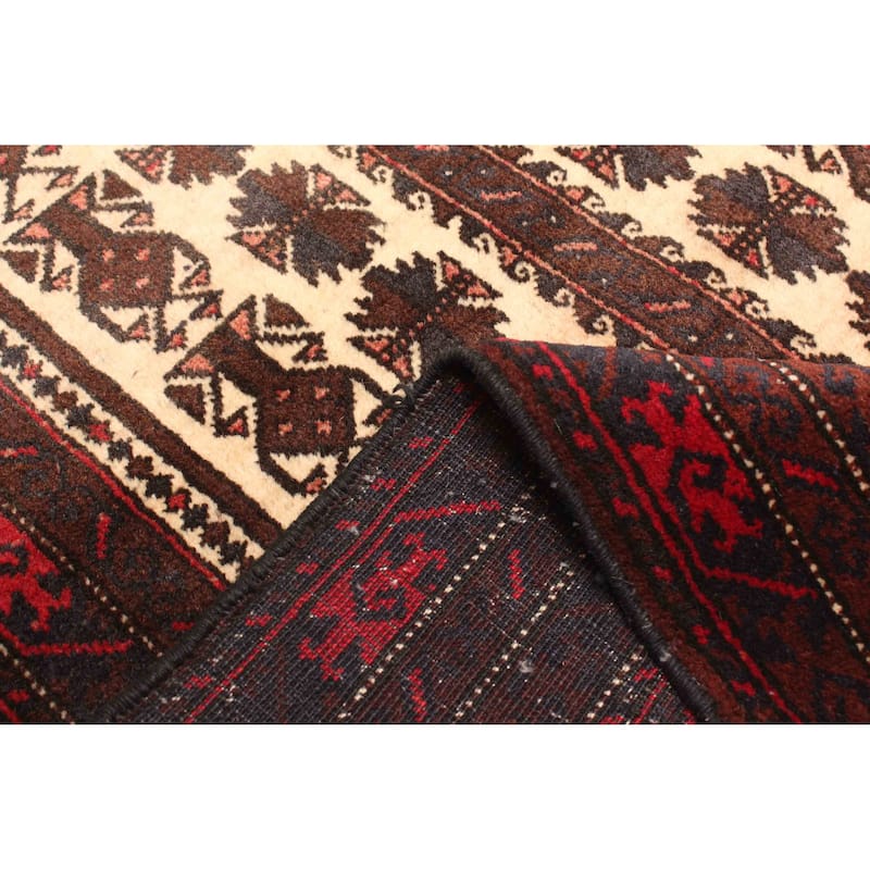 ECARPETGALLERY Hand-knotted Teimani Beige Wool Rug - 2'11 x 4'10