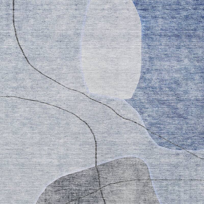 HomeRoots Abstract Transitional Rectangle Outdoor Rug