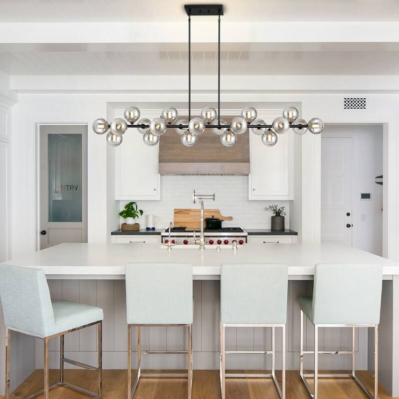 Large Kitchen Island Chandelier Modern Chandeliers for Dining Room Sputnik Chandeliers - 22-Light