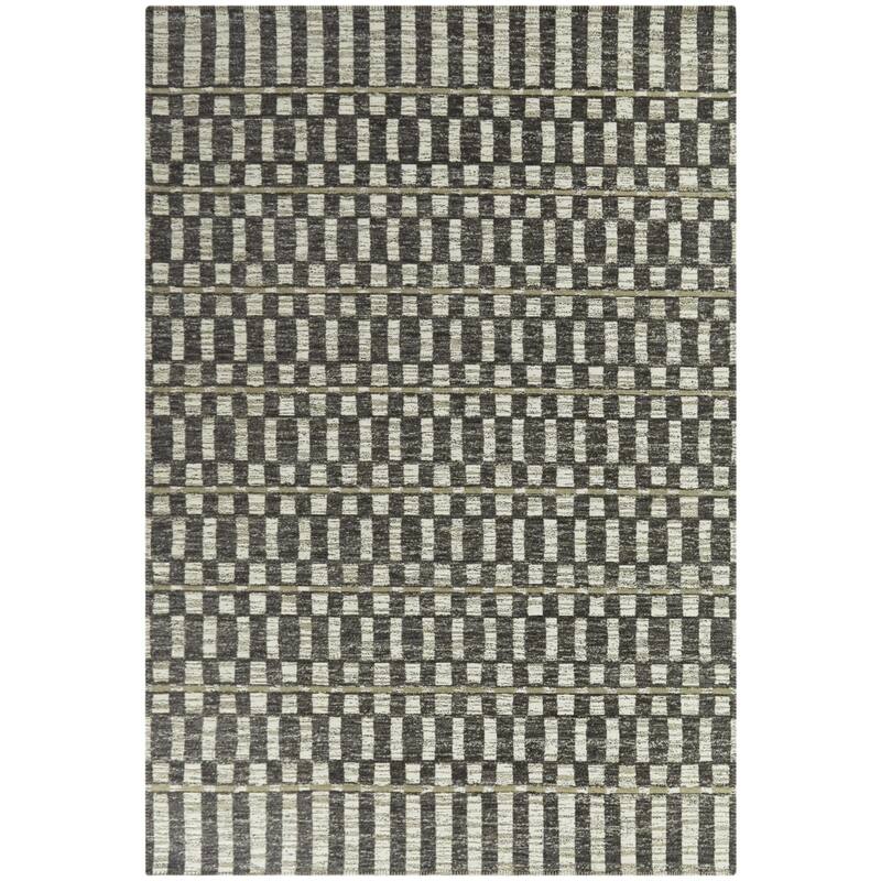 Lynes Distressed Modern Stripe Indoor/Outdoor Area Rug