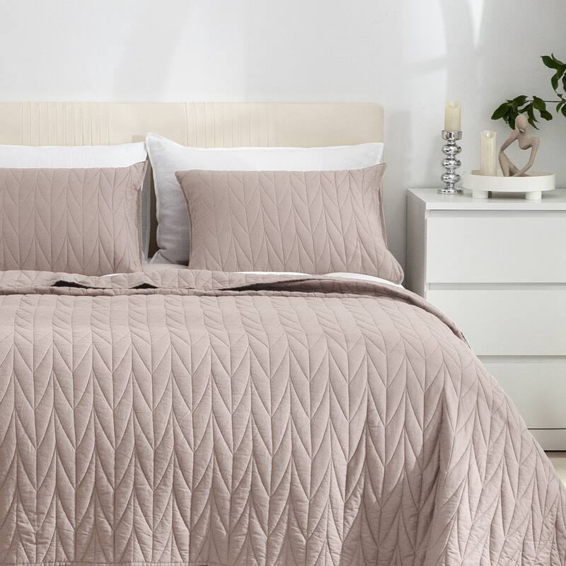 Cotton Reversible 3 Piece Quilt Set