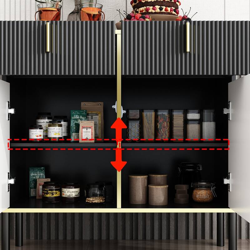 Timechee Kitchen Sideboard End Table Entry Accent Storage Cabinet