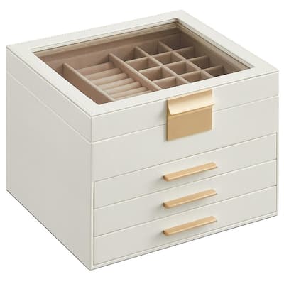 Jewelry Box with Glass Lid