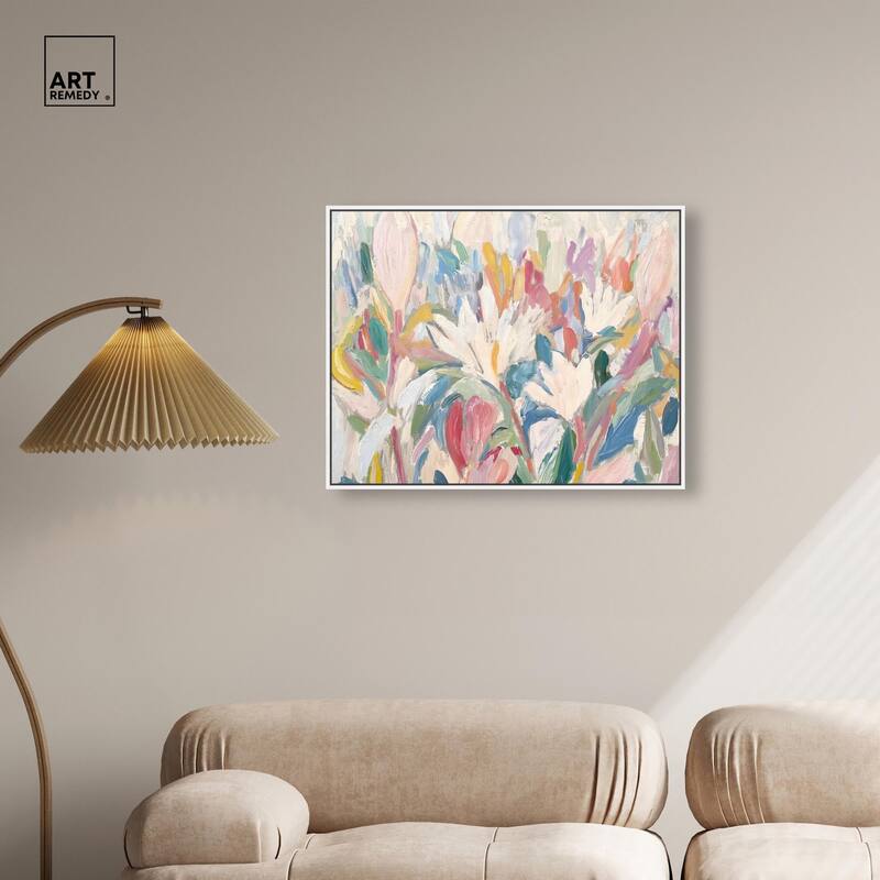 Morning Mist Bloom I Canvas by Art Remedy