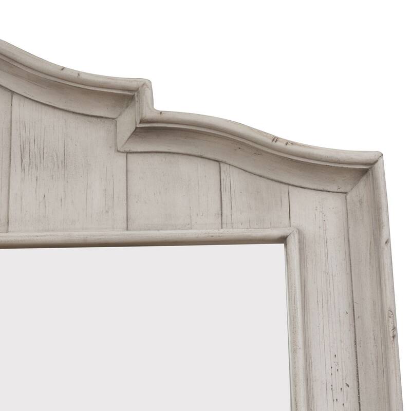 The Gray Barn Farmhouse Reimagined Antique White with Chestnut Mirror