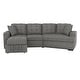 preview thumbnail 12 of 14, Arnau 2-piece Space-saving Sectional Sofa with Pull-out Ottoman