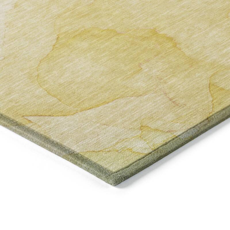 Dax Modern Art-Inspired Weather Resistant Blended Style Outdoor Rug