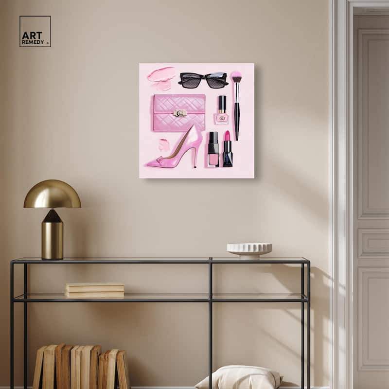 Pink Passions Canvas by Art Remedy, Gallery Wrapped