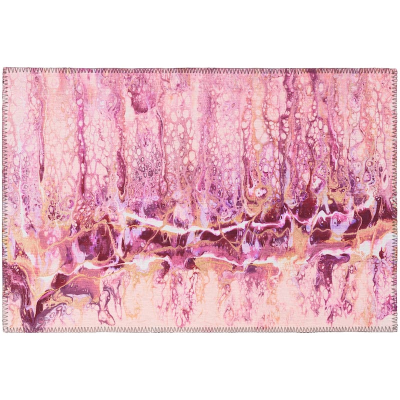 Indoor/ Outdoor Addison Karina Abstract Washable Area Rug