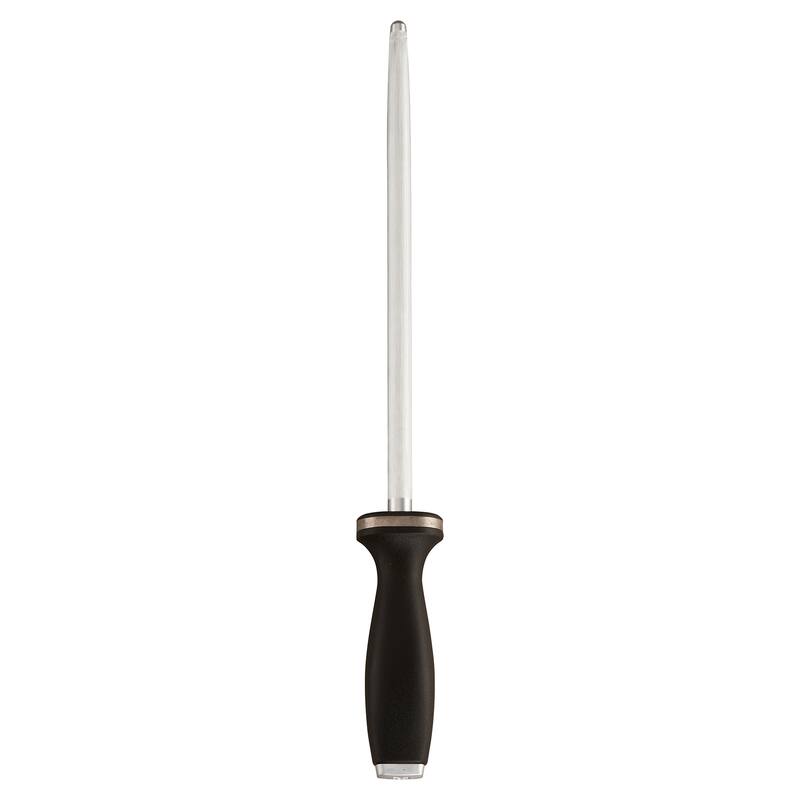 ZWILLING 10-inch Sharpening Steel with Stainless Steel End Cap - Stainless Steel - 10-inch