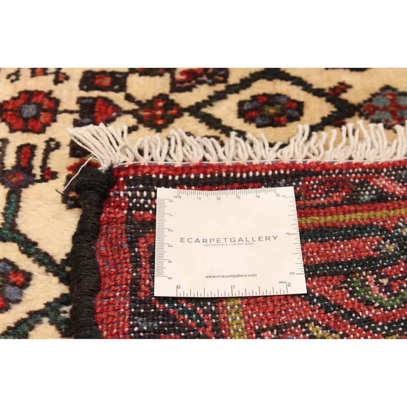 ECARPETGALLERY Hand-knotted Andelz Cream Wool Rug - 3'7 x 5'0