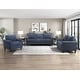 preview thumbnail 4 of 49, Fremont & Park Diboli Chenille 3-Piece Living Room Set - Wood Finish Exposed Feet