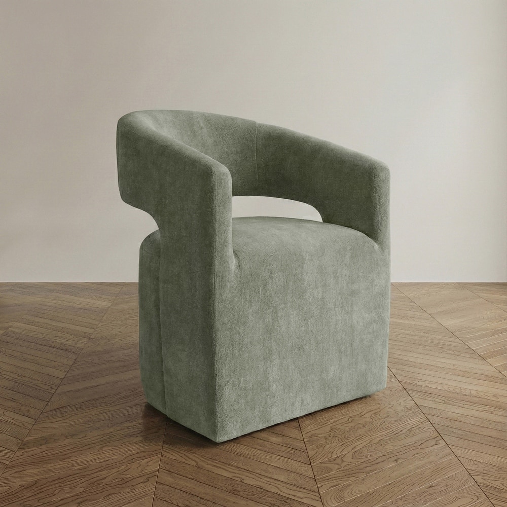 Furniture of America Rivena Modern 26-inch Fabric Accent Chair with Casters