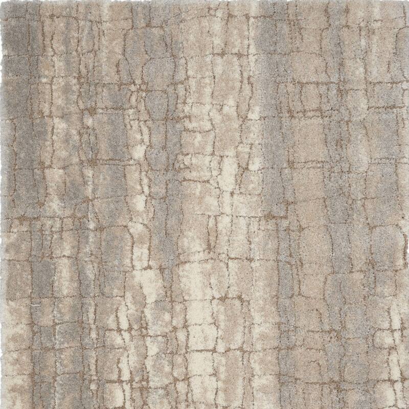 Fejel Power Loomed Abstract Modern Stain Resistant Soft Area Rug By HomeRoots - 110' X '79' X '1.58