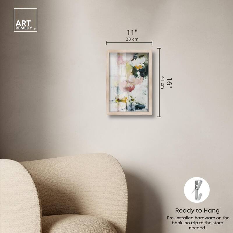 Dripping Colors IV Shadowbox by Art Remedy