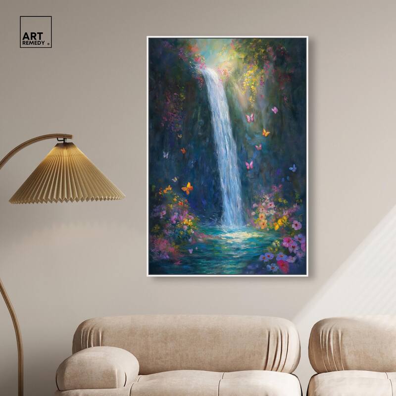 Hidden Falls II Canvas by Art Remedy