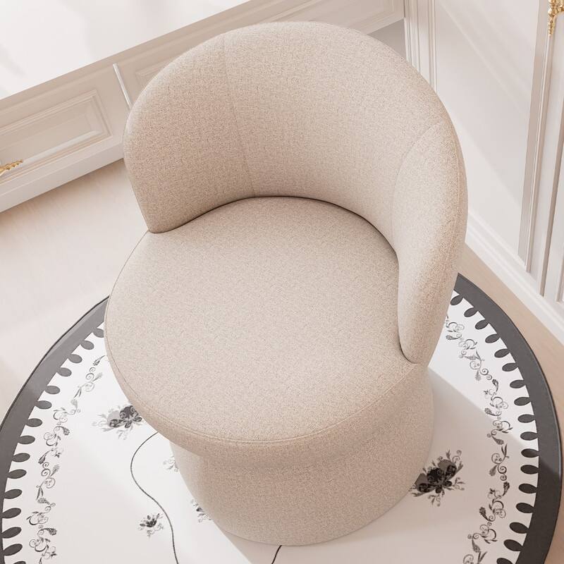 Swivel Modern Accent Chair, Armless Barrel Chairs for Living Room