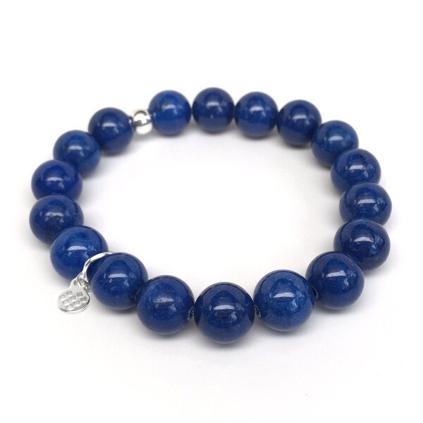 Blue Jade Eternal 7" Bracelet