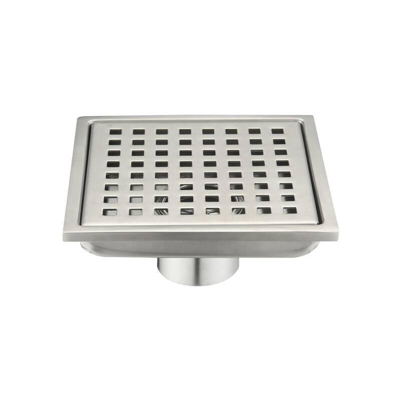 Topcraft 6-Inch Stainless Steel Square Floor Drain