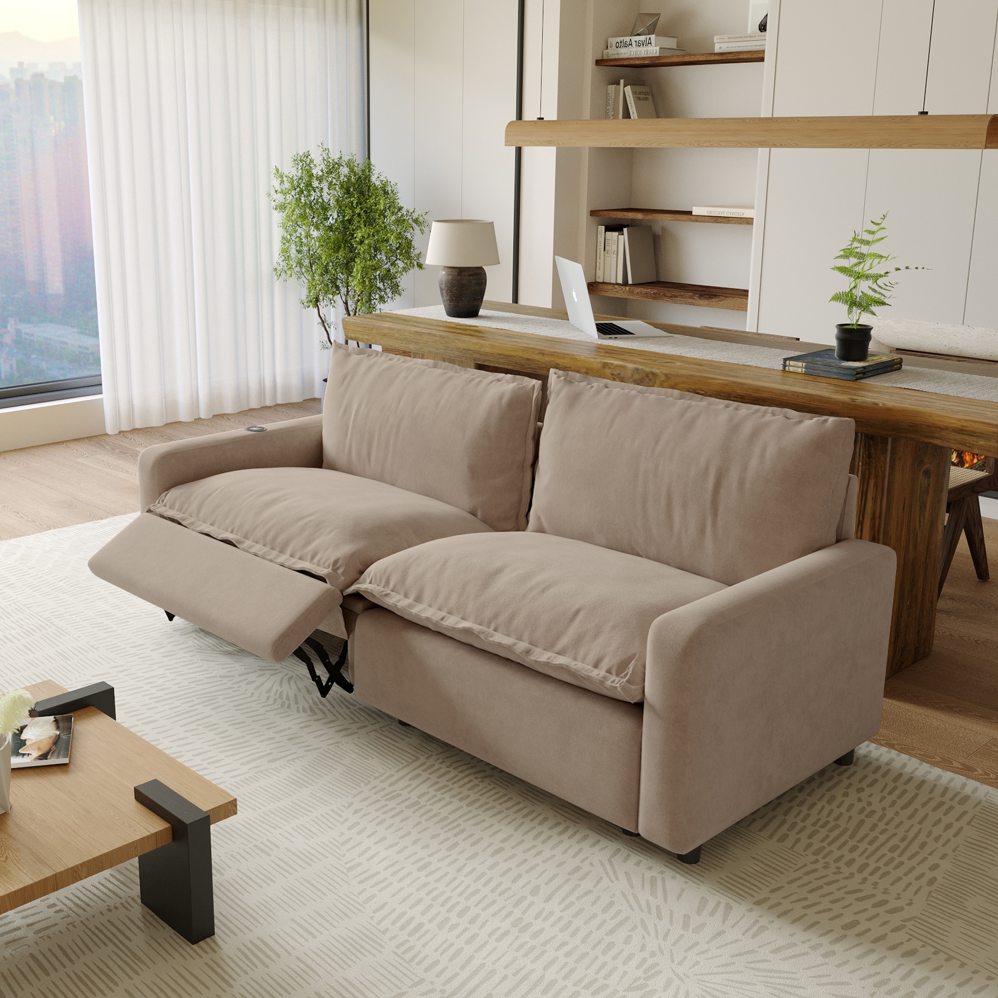 Modern Power Recliner Sofa Sectional Couches for Living Room Cloud Couch Comfortable Loveseat Recliner Couches