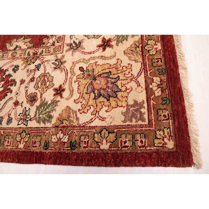 ECARPETGALLERY Hand-knotted Jamshidpour Dark Red Wool Rug - 7'11 x 10'0