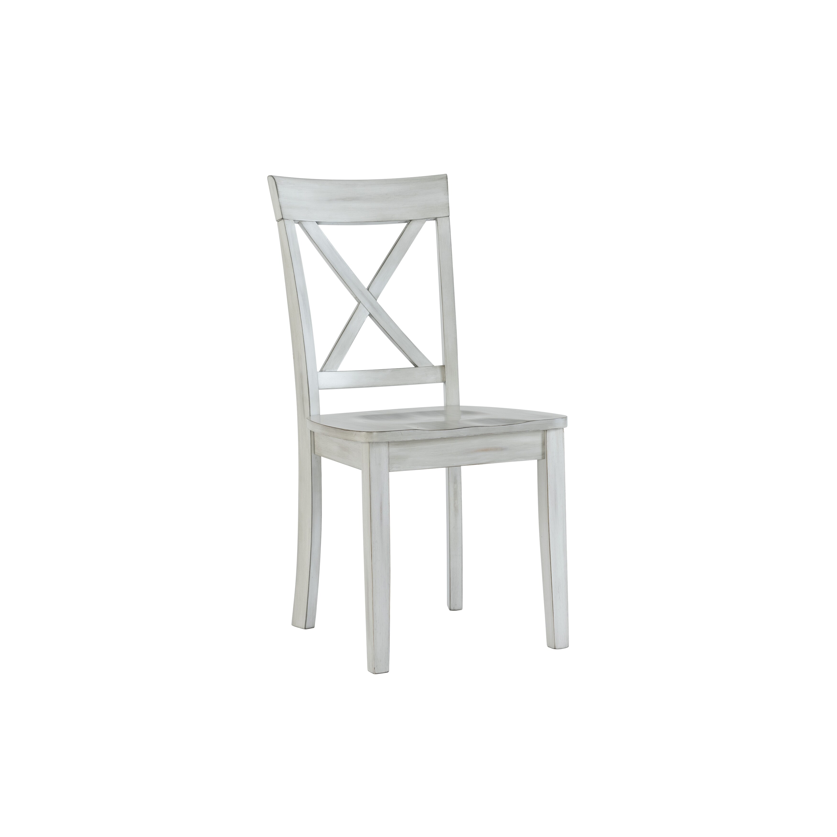 Shop Jamestown Farmhouse Distressed White Dining Chair Set Of 2 Overstock 25750202