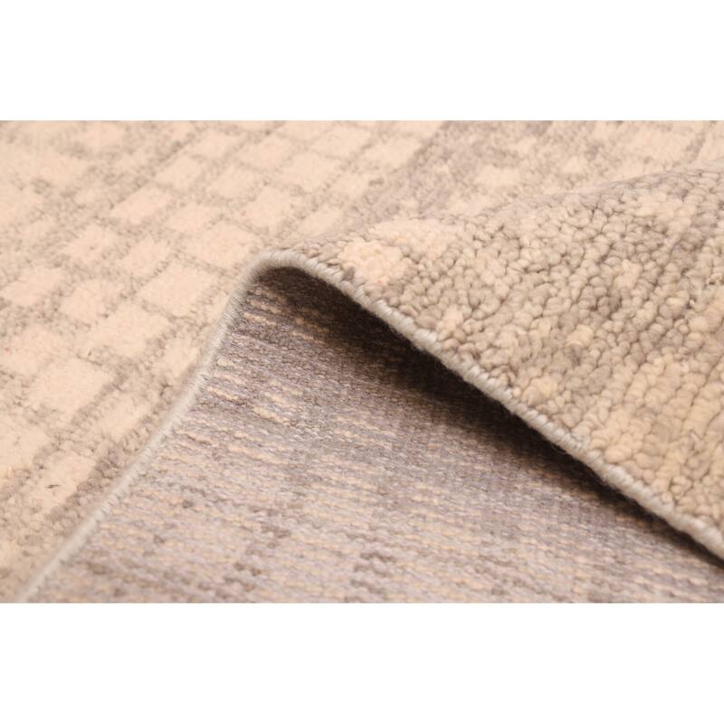 ECARPETGALLERY Hand-knotted Tangier Ivory Wool Rug - 5'7 x 8'2