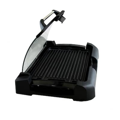 MegaChef Reversible Double Use Grill/Griddle with Glass Lid