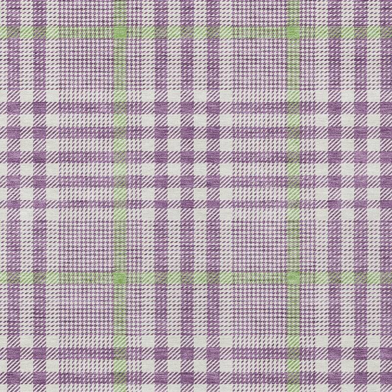 HomeRoots Plaid Transitional Rectangle Outdoor Rug