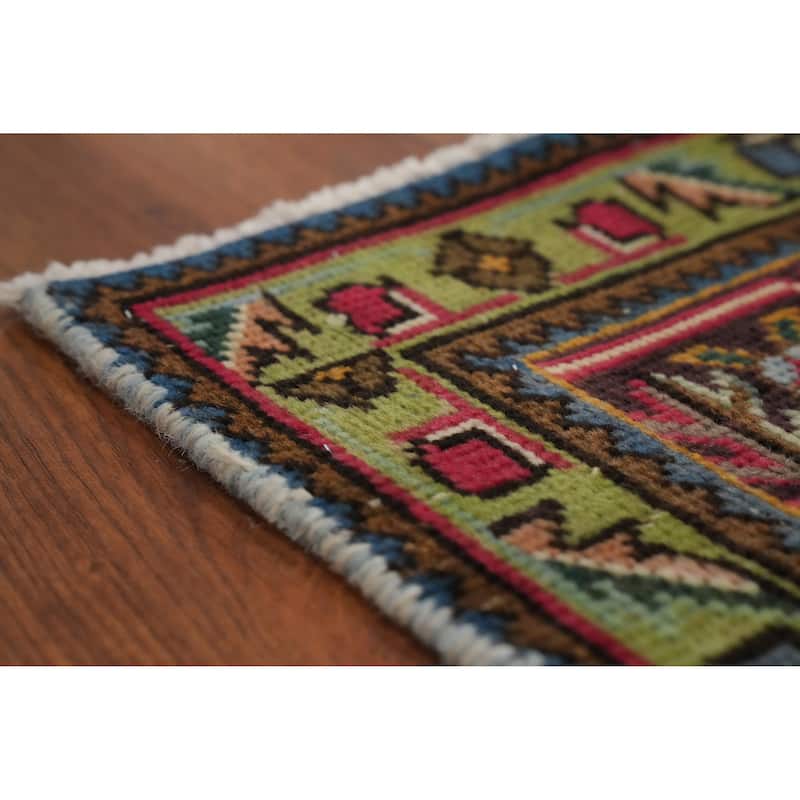 Hand Knotted Oriental 100% Wool Carpet Traditional Medallion Red Tabriz Area Rug - 9' 11'' X 6' 5''