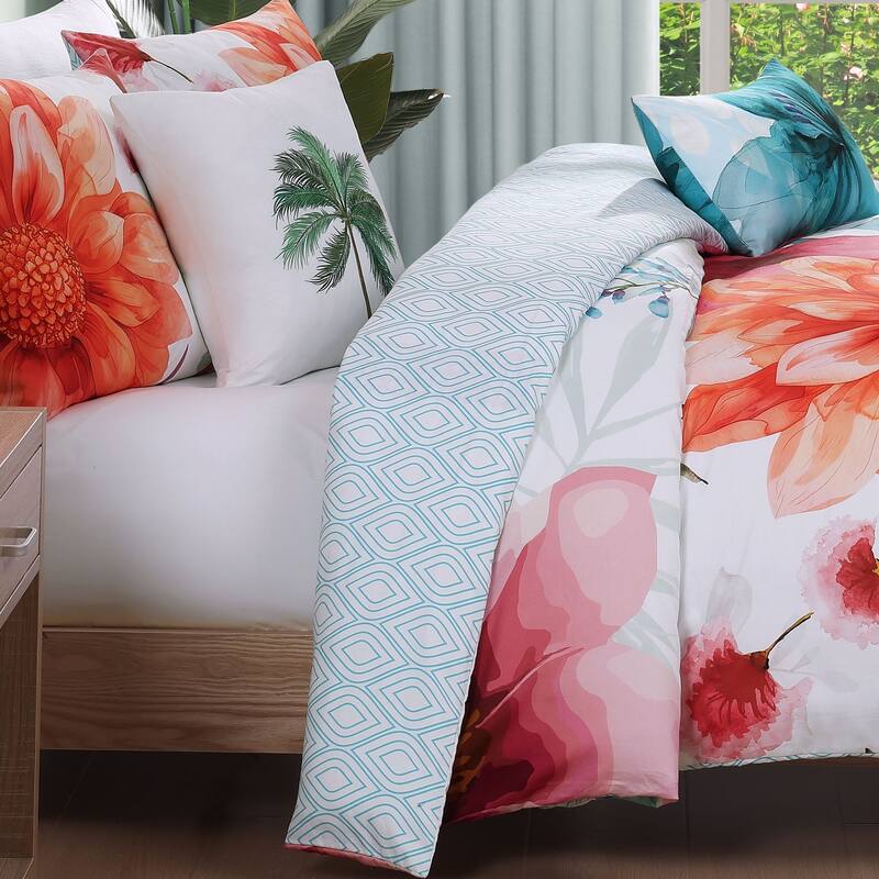 Bebejan Eden's Embrace 100% Cotton Sateen 5 Piece Reversible Comforter Set