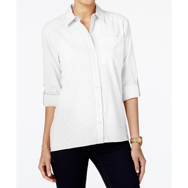 michael kors white button down