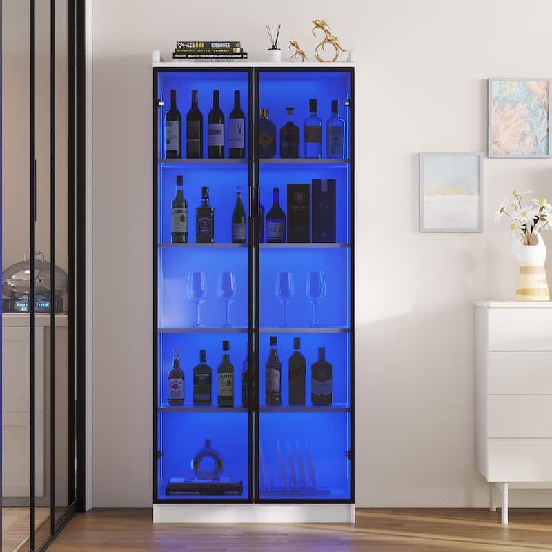 Dining Cabinet with LED light