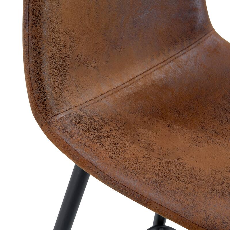 Industrial Bar Height Stools with Back, Counter Height Bar Chairs, with Metal Legs & Soft Backrest Easy to Assemble