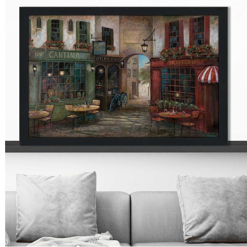 "Courtyard Ambiance" by Ruane Manning Print on Acrylic