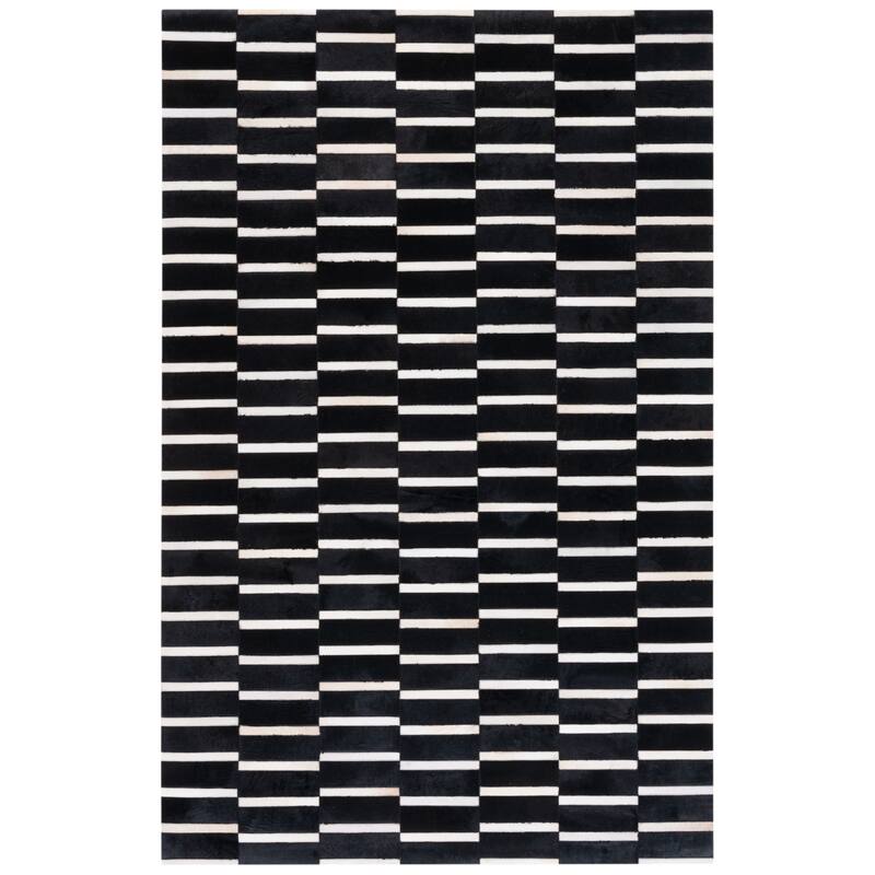 SAFAVIEH Handmade Studio Leather Brande Mid-Century Modern Rug
