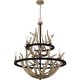 preview thumbnail 1 of 6, Journey 9-Light Earth Black Chandelier