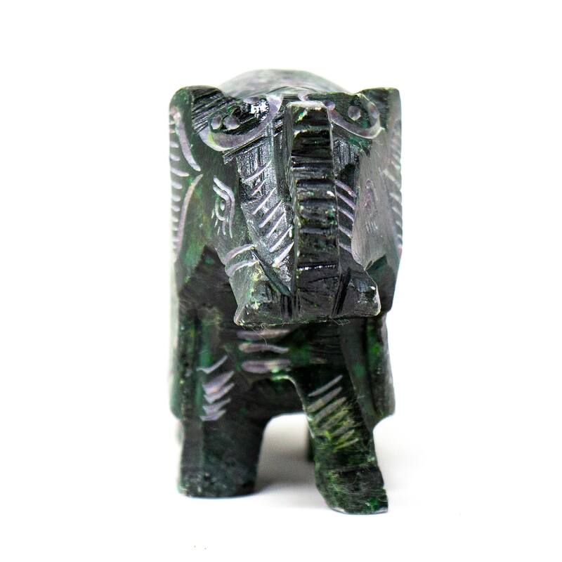 Handmade Elephant Soapstone Incense Holder with Stick Incense