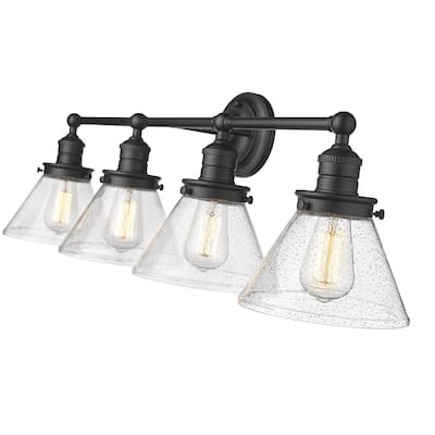 Millennium Lighting Eyden 2 Light Vanity Light with Clear Seedy Glass Shades