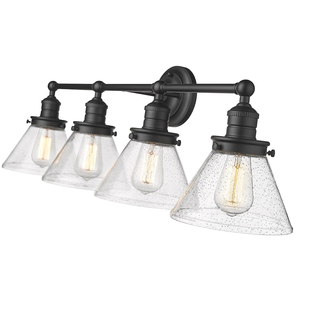 Millennium Lighting Eyden 2 Light Vanity Light with Clear Seedy Glass Shades