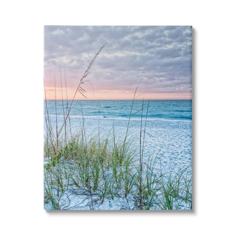 Stupell Coastal Sea Grass Sprigs Beach Shore Stretched Canvas Wall Art, Design by Mary Lou Photography - 16 x 20