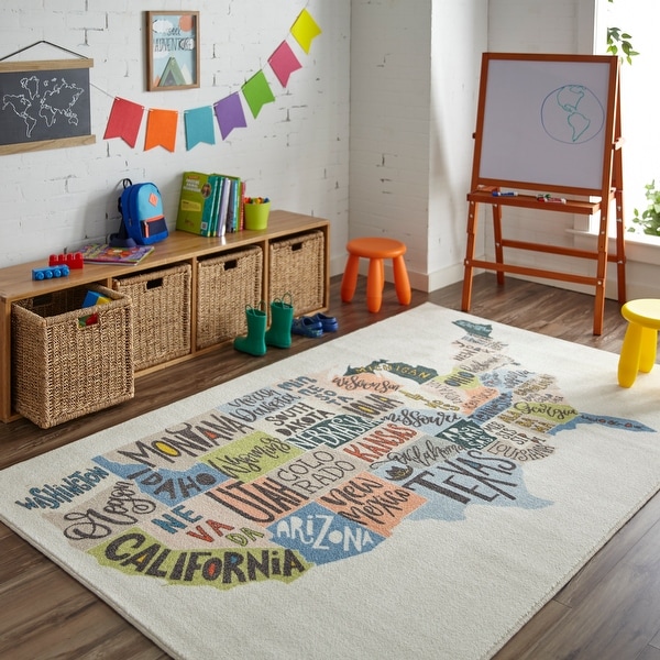 Mohawk Home States Map Educational Kids Area Rug. Opens flyout.