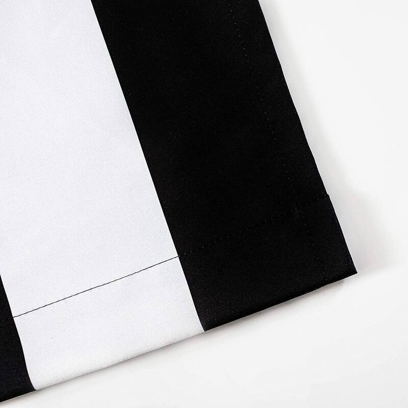 DriftAway Ryder Stripe Pattern 100 Percent Blackout Thermal Insulated Window Curtain