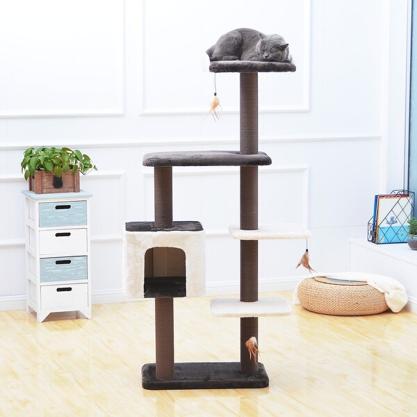 Shou 21 Cat Climb Holder Tower Cat Tree Coffee