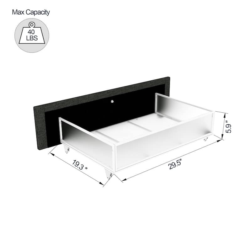 Roseville Queen Sized Upholstered Platform Bed with Drawers Christopher Knight Home