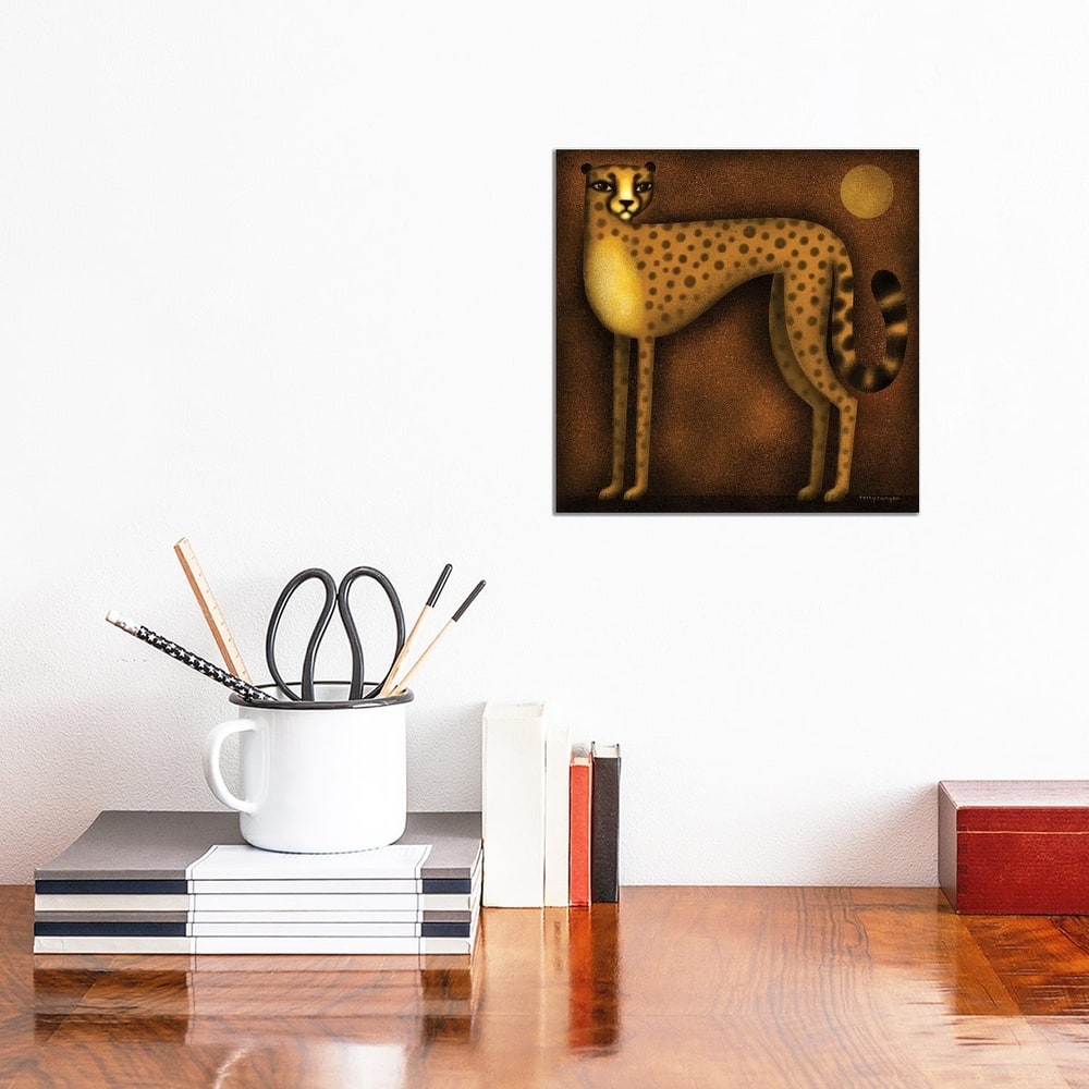 iCanvas "Night Cheetah" by Terry Runyan Canvas Print
