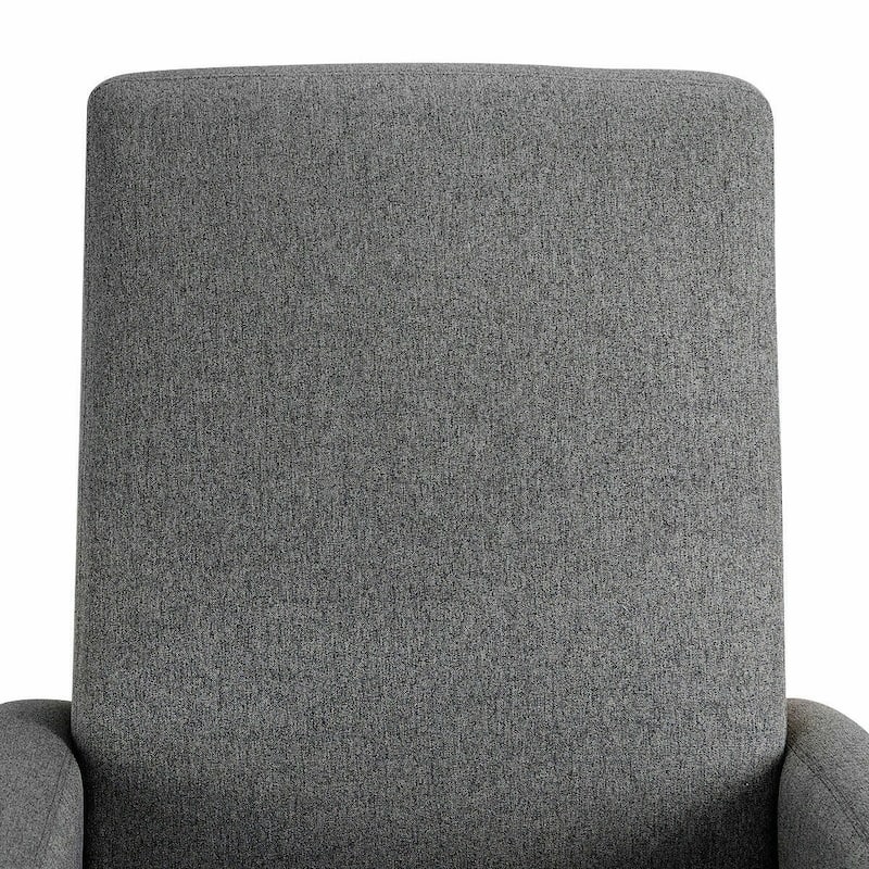 Retro Modern Fabric Upholstered Rocking Chair with Wooden Frame Comfortable Seat for Living Room - 26.5" x 32.5" x 40.5"