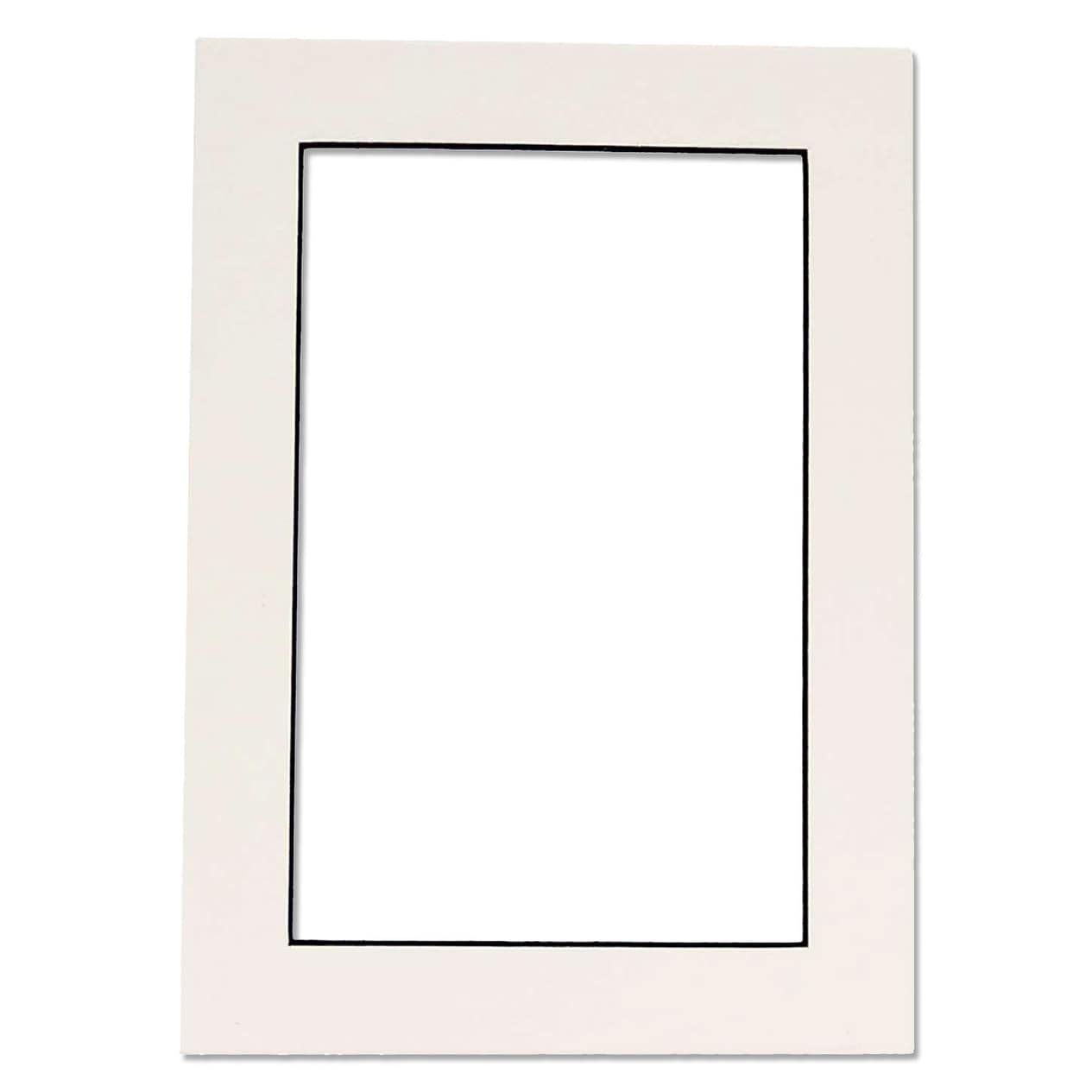 8x10 Mat for 6x8 Photo - White with Black Core Matboard for Frames  Measuring 8 x 10 In- To Display Art Measuring 6 x 8 Inches - Bed Bath &  Beyond - 38871282