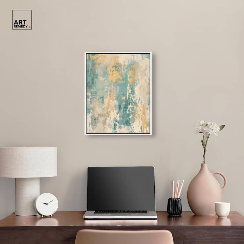 Minted Ivory II Canvas by Art Remedy